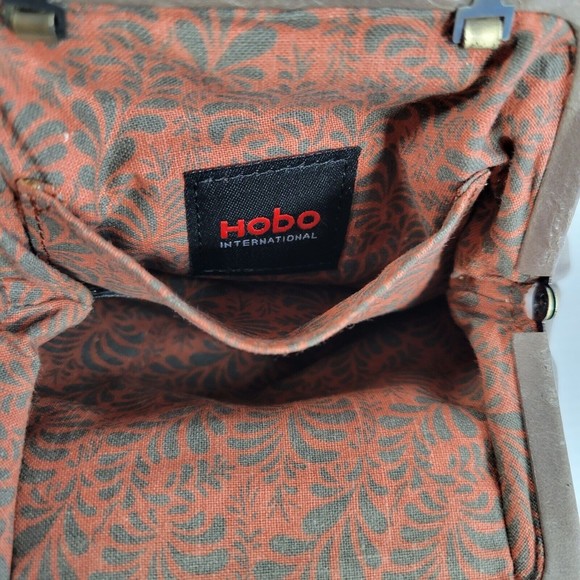 HOBO International Crossbody Leather Coin Bag Chain Purse Shoulder Clutch Wallet - Picture 4 of 10